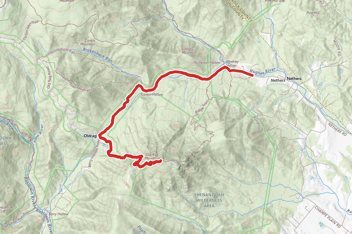 Old Rag Mountain via Weakley Hollow Fire Road