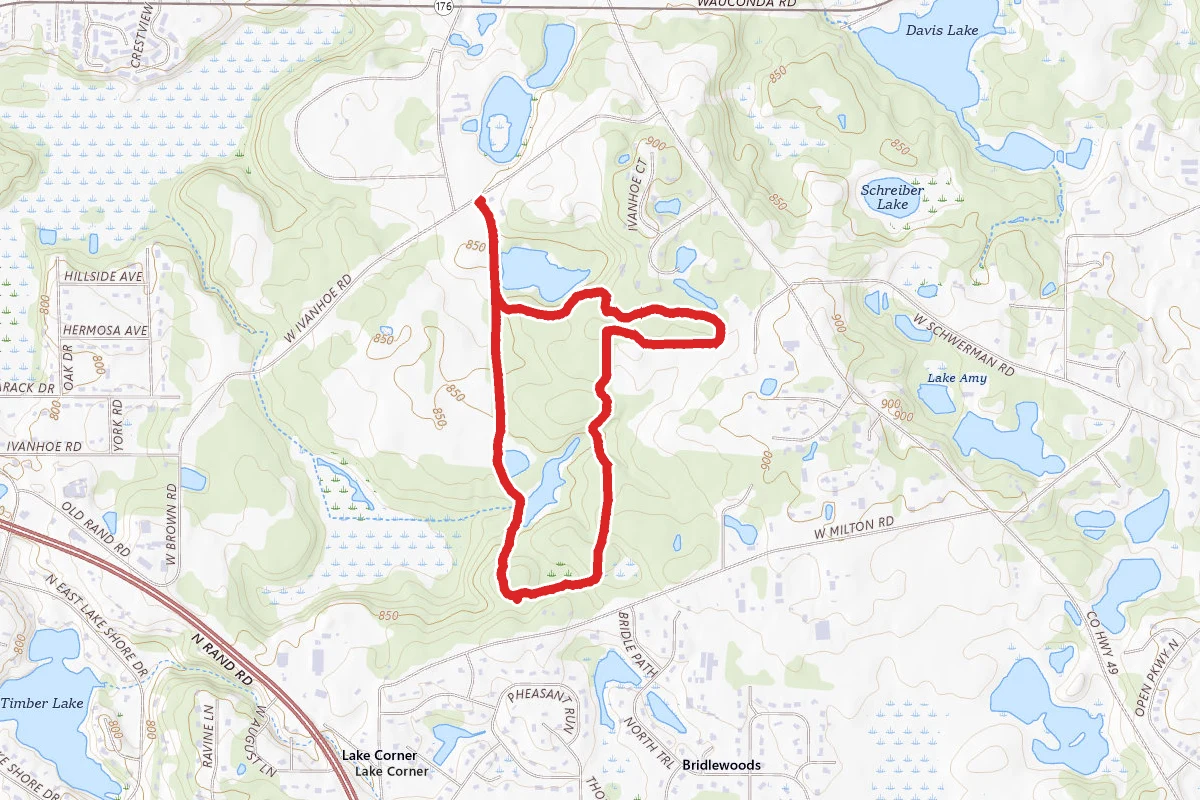 Lakewood Forest Preserve Trail Loop