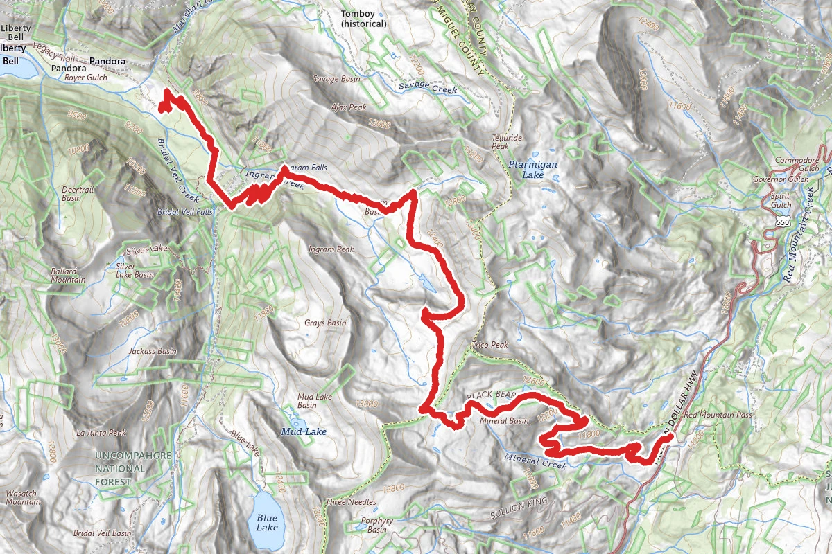 Black Bear Pass Trail