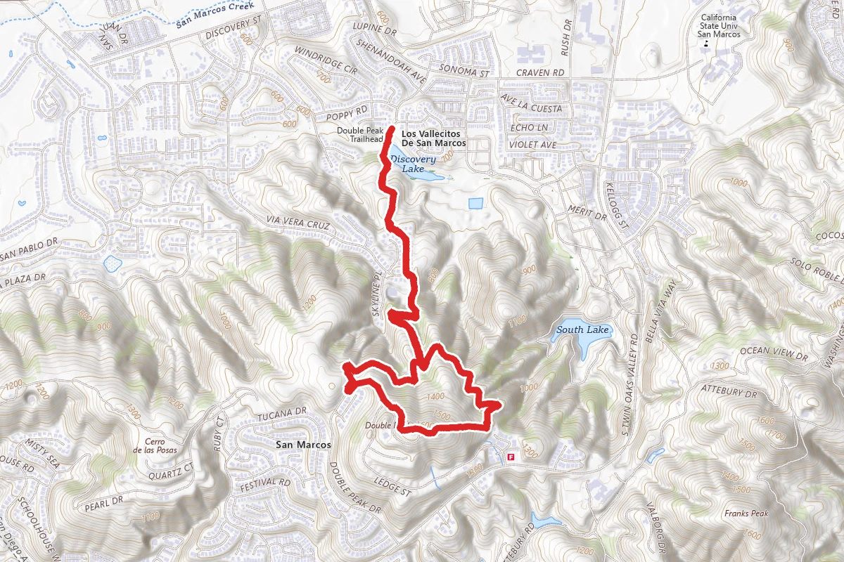 Double Peak Trail from Discover Lake