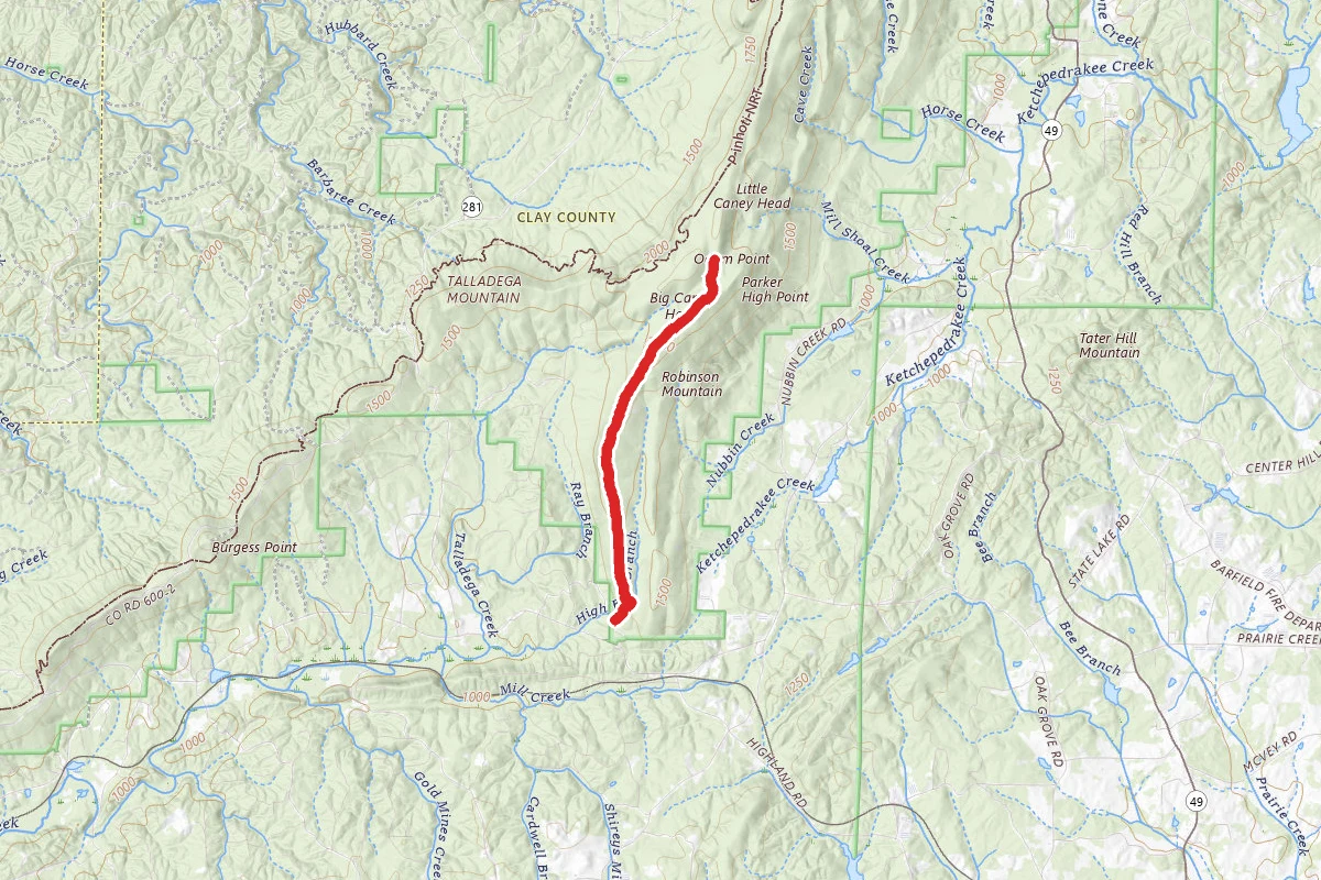 Odum Trail to Odum Point
