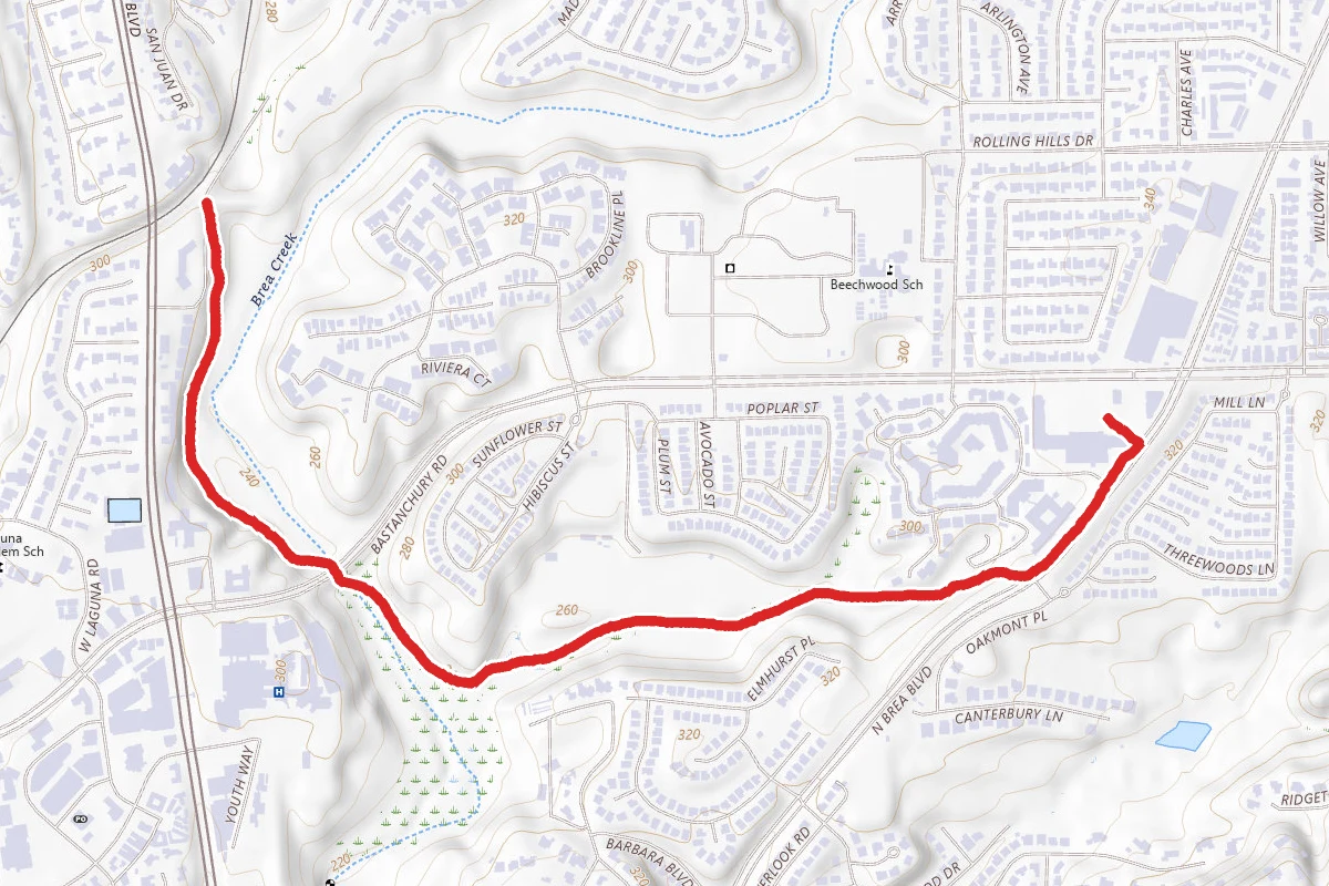 Lost Trail and Brea Dam Trail