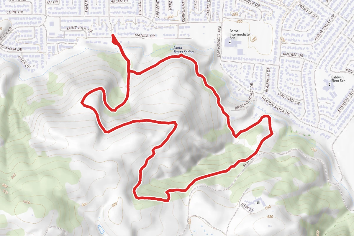 Joice, Bernal Hill, Norred Loop