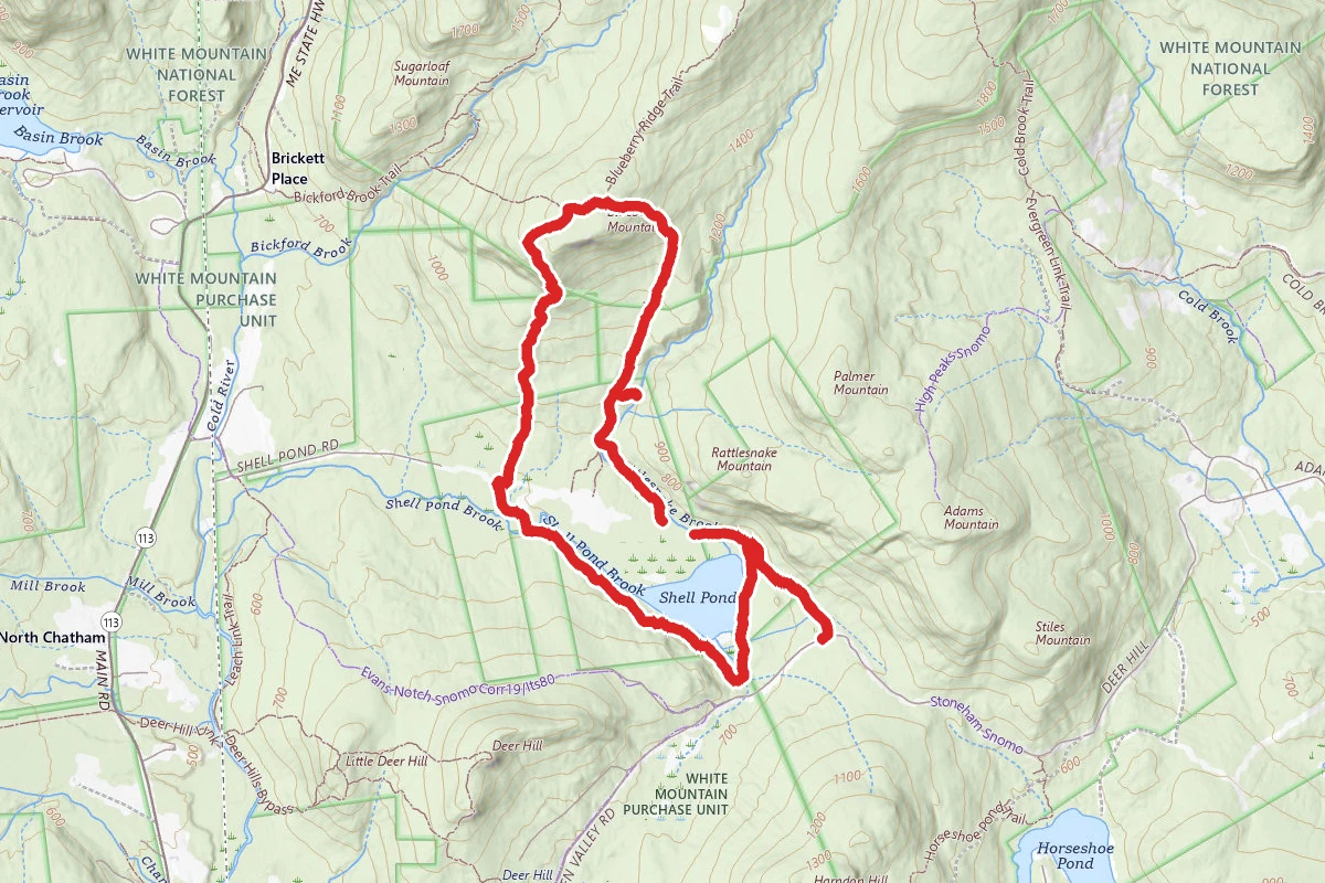 Evans Notch - Blueberry Mountain Loop Trail