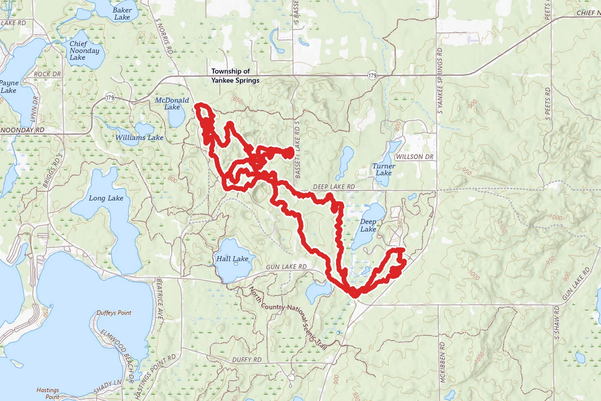 Yankee Springs Recreation Area Trail