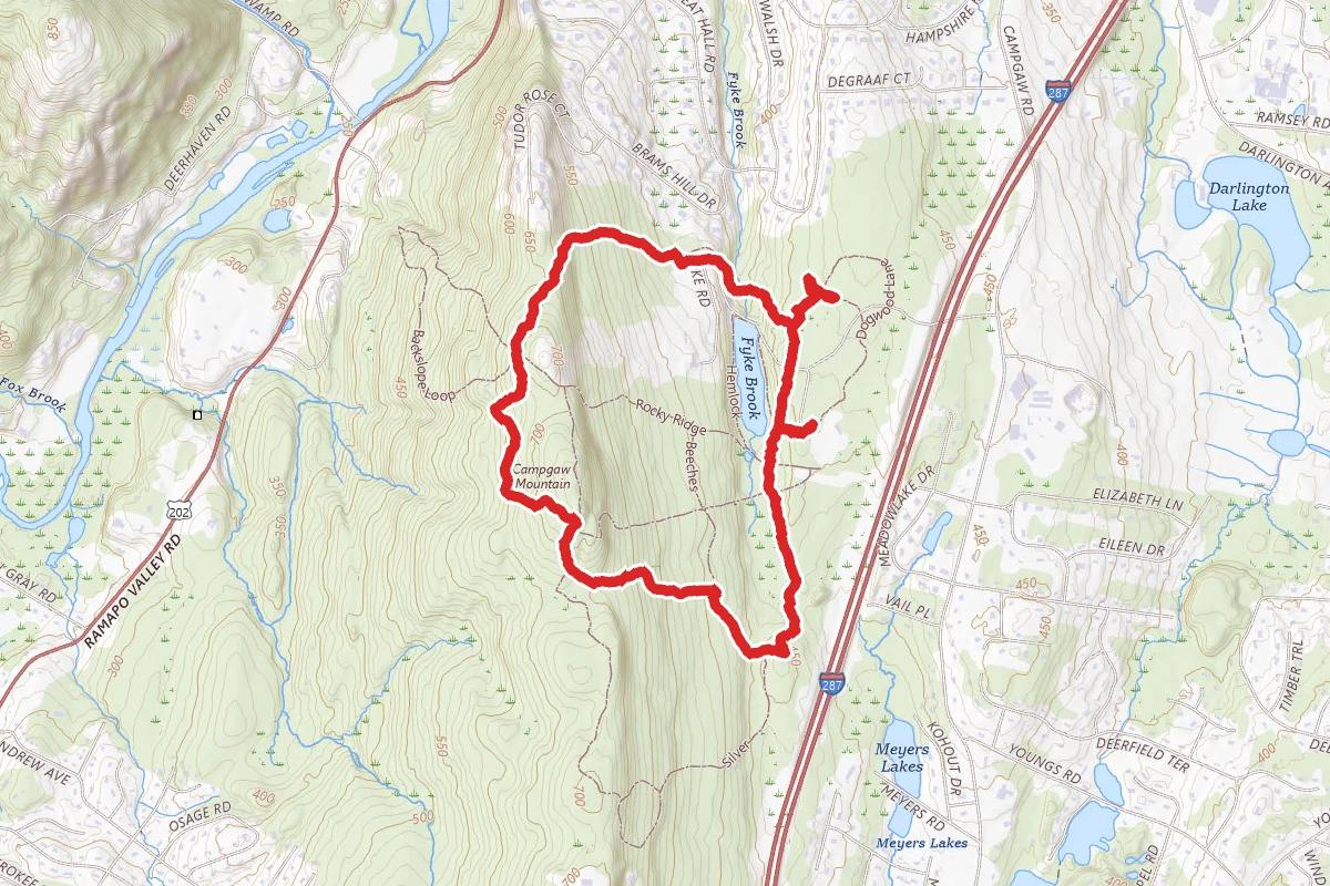 Campgaw Mountain Campground Trail