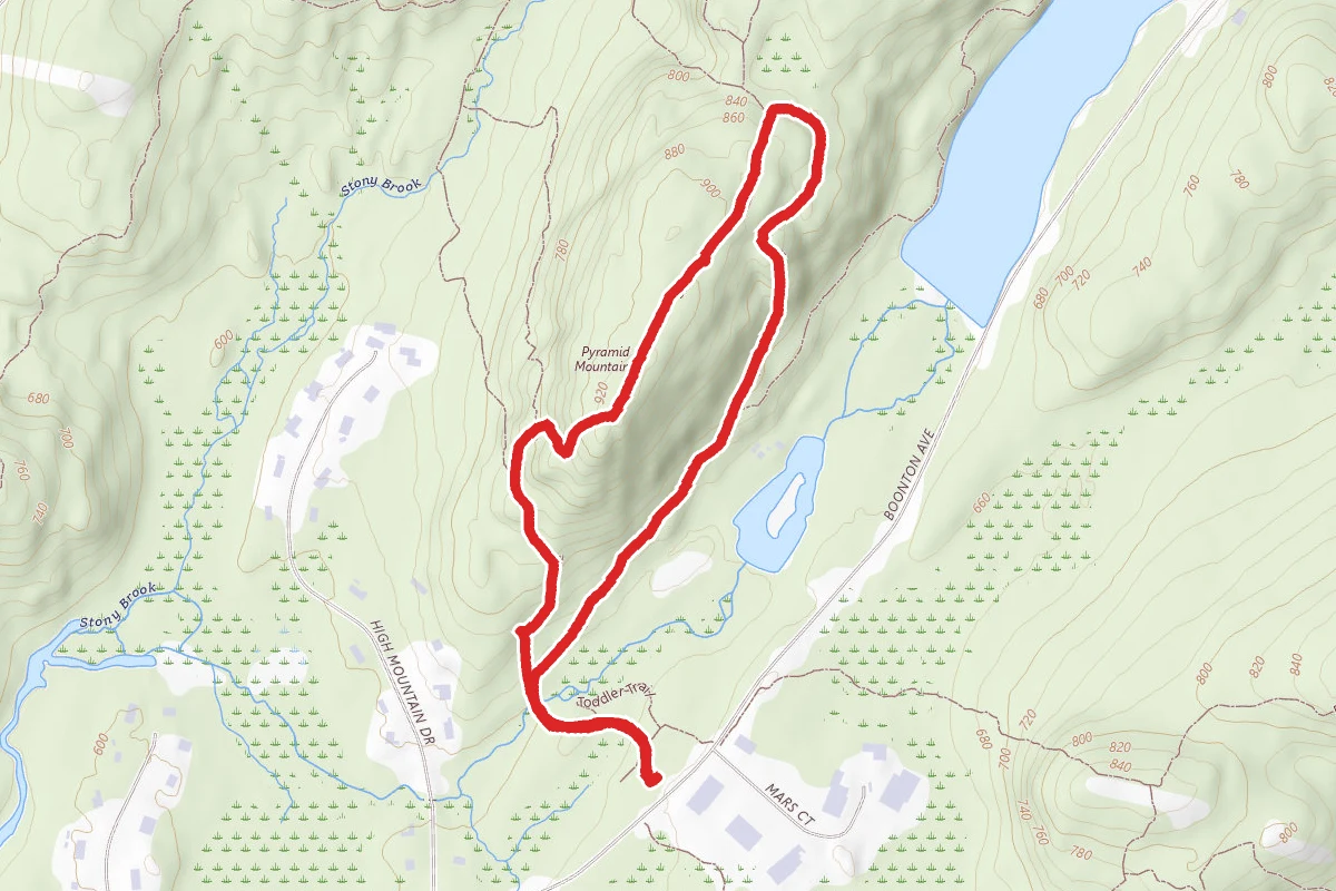 Yellow Trail to Pyramid Mountain