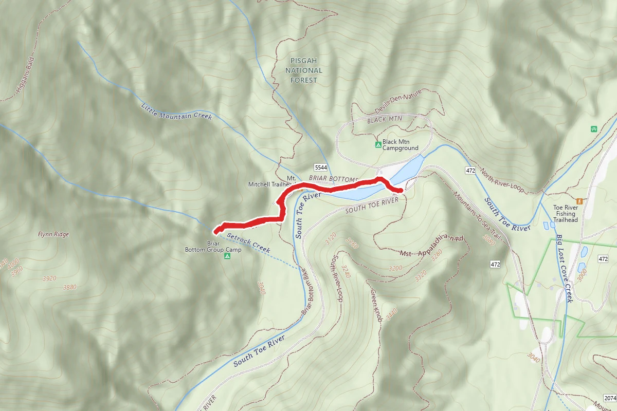 Setrock Creek Falls Trail