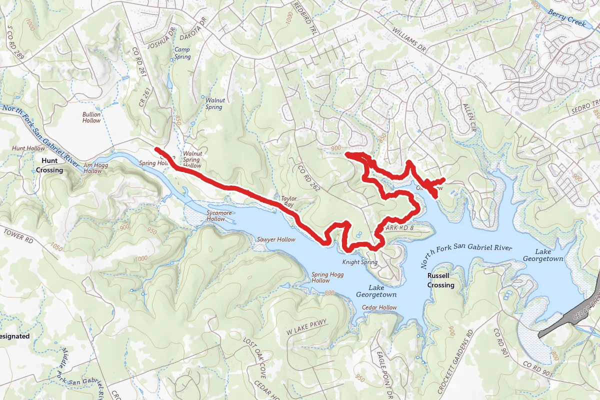 Jim Hogg and San Gabriel River Trail