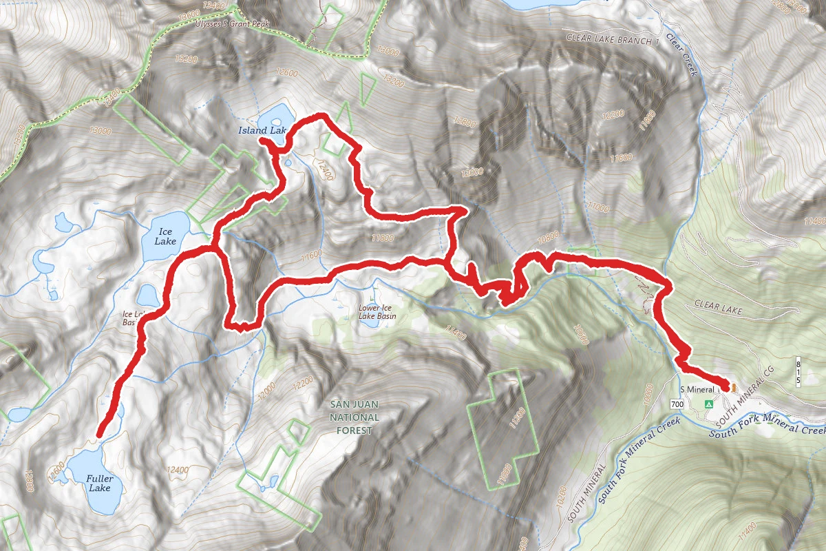 Ice Lake Basin Trail