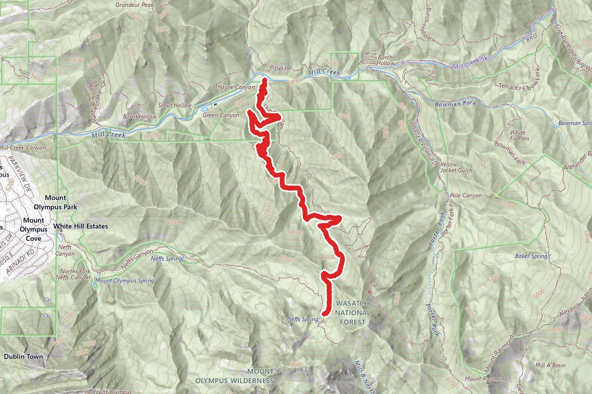Desolation Trail - Millcreek Portion