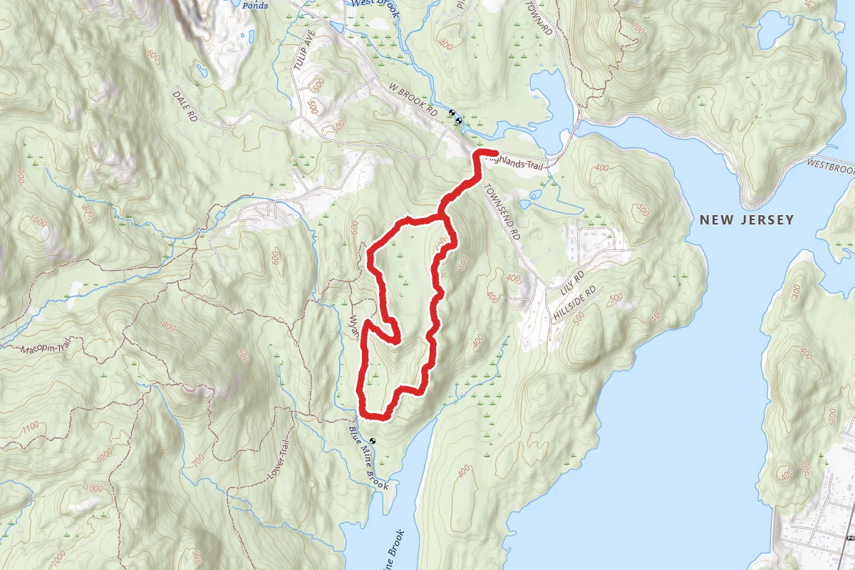 Roomy Mine via Highlands, Roomy Mine, and Wyanokie Trails Loop