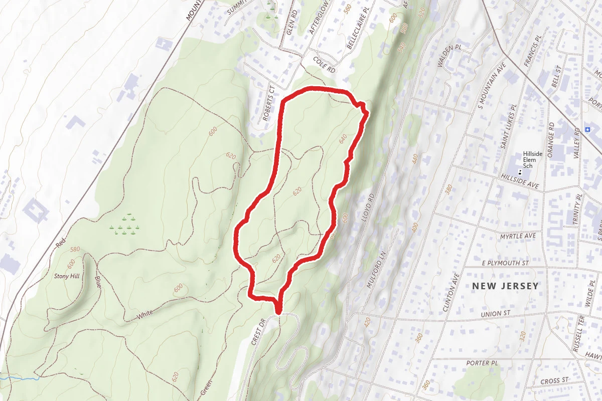 Eagle Rock Yellow and Red Trail Loop