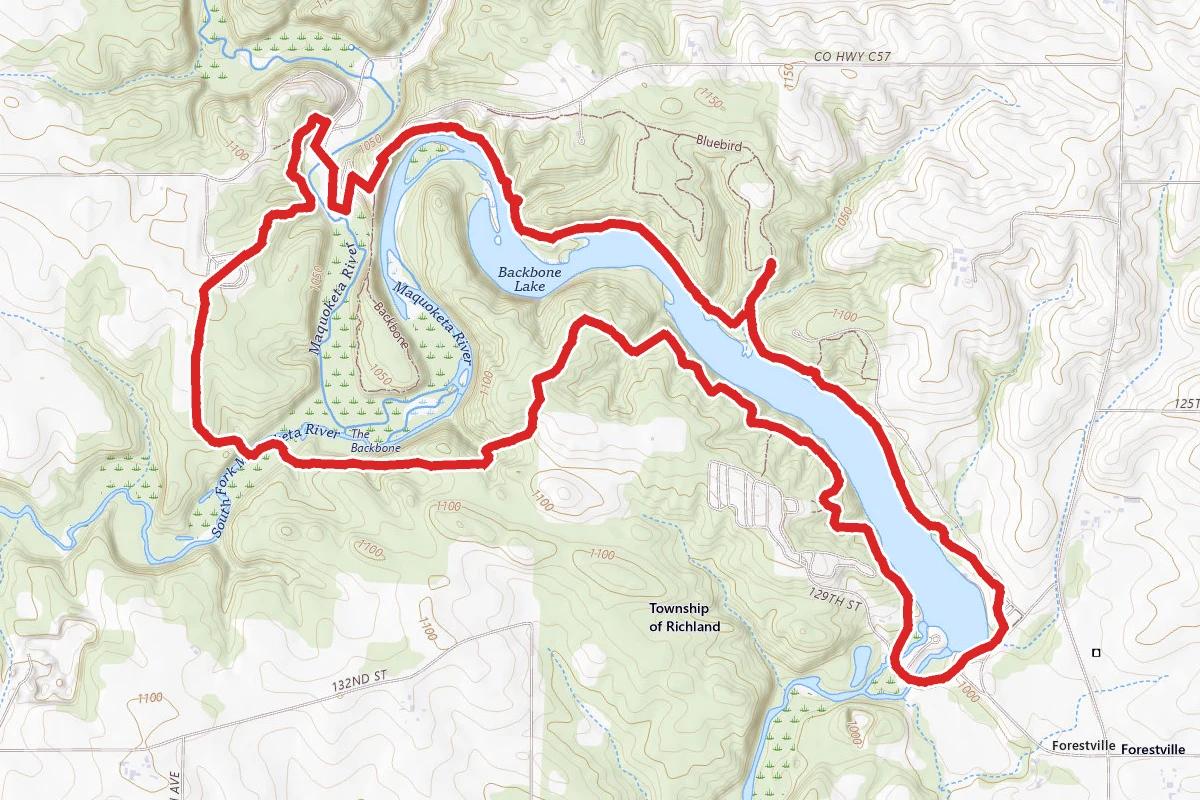 West Lake and East Lake Trail Loop
