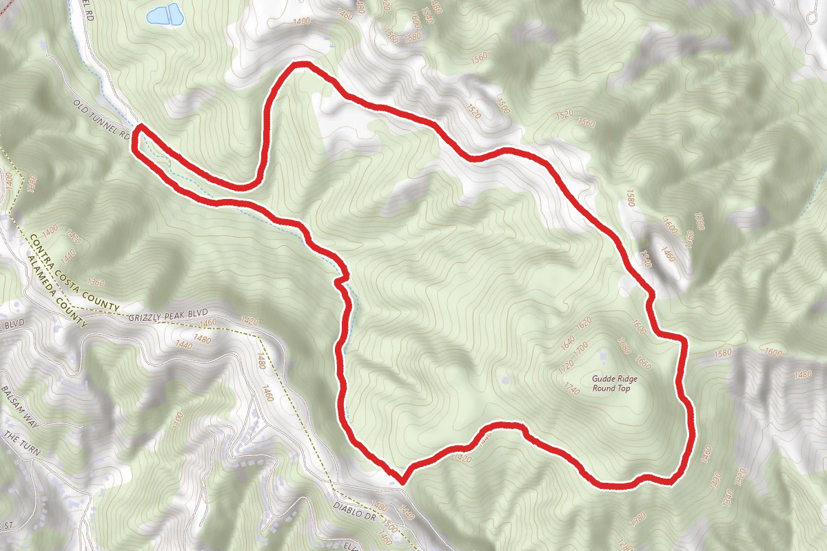 Bay Area Ridge, Round Top Loop, and Volcanic Trail Loop