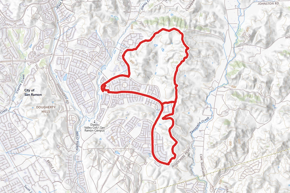 Tassajara Ridge Trail Loop