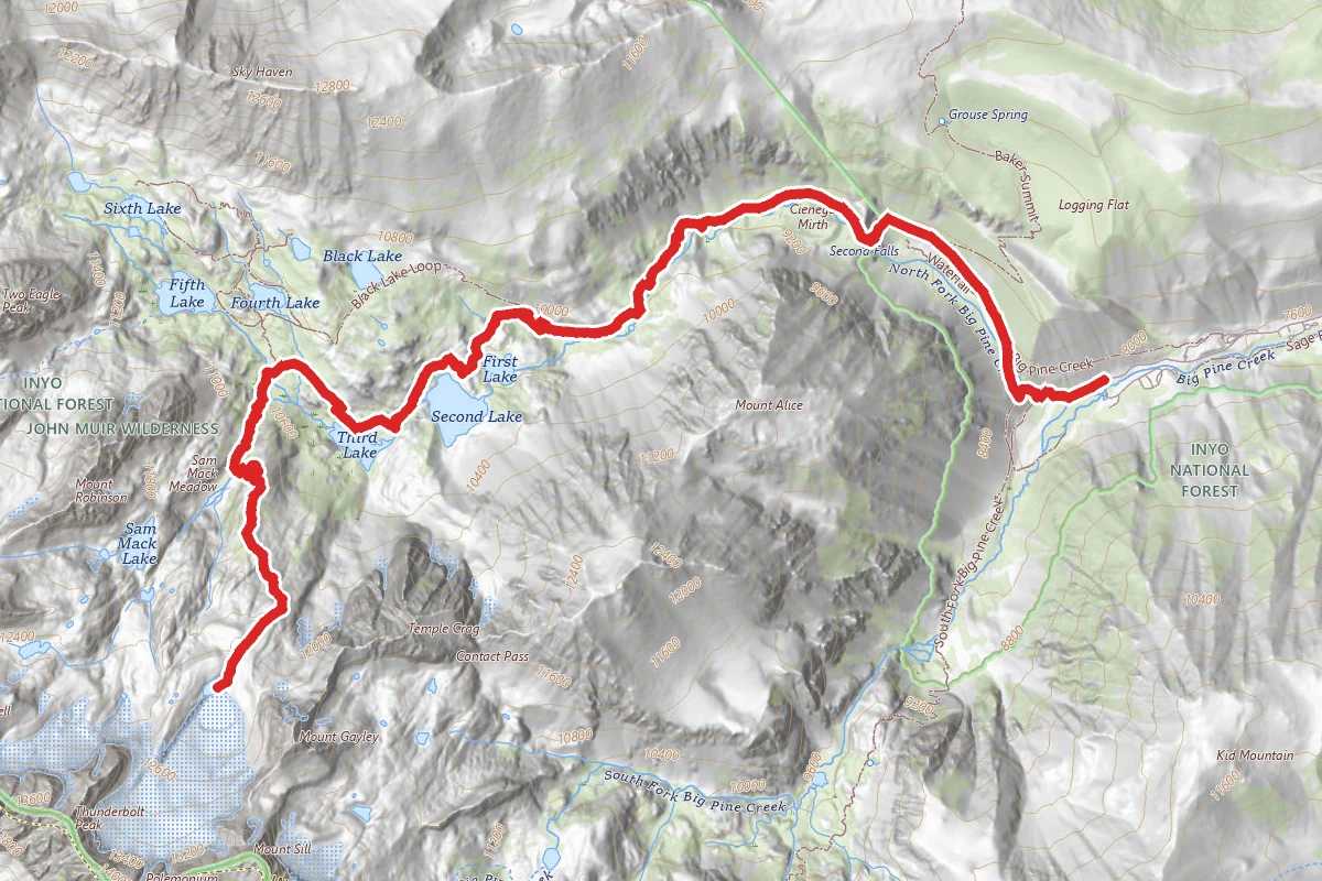 Palisade Glacier Trail