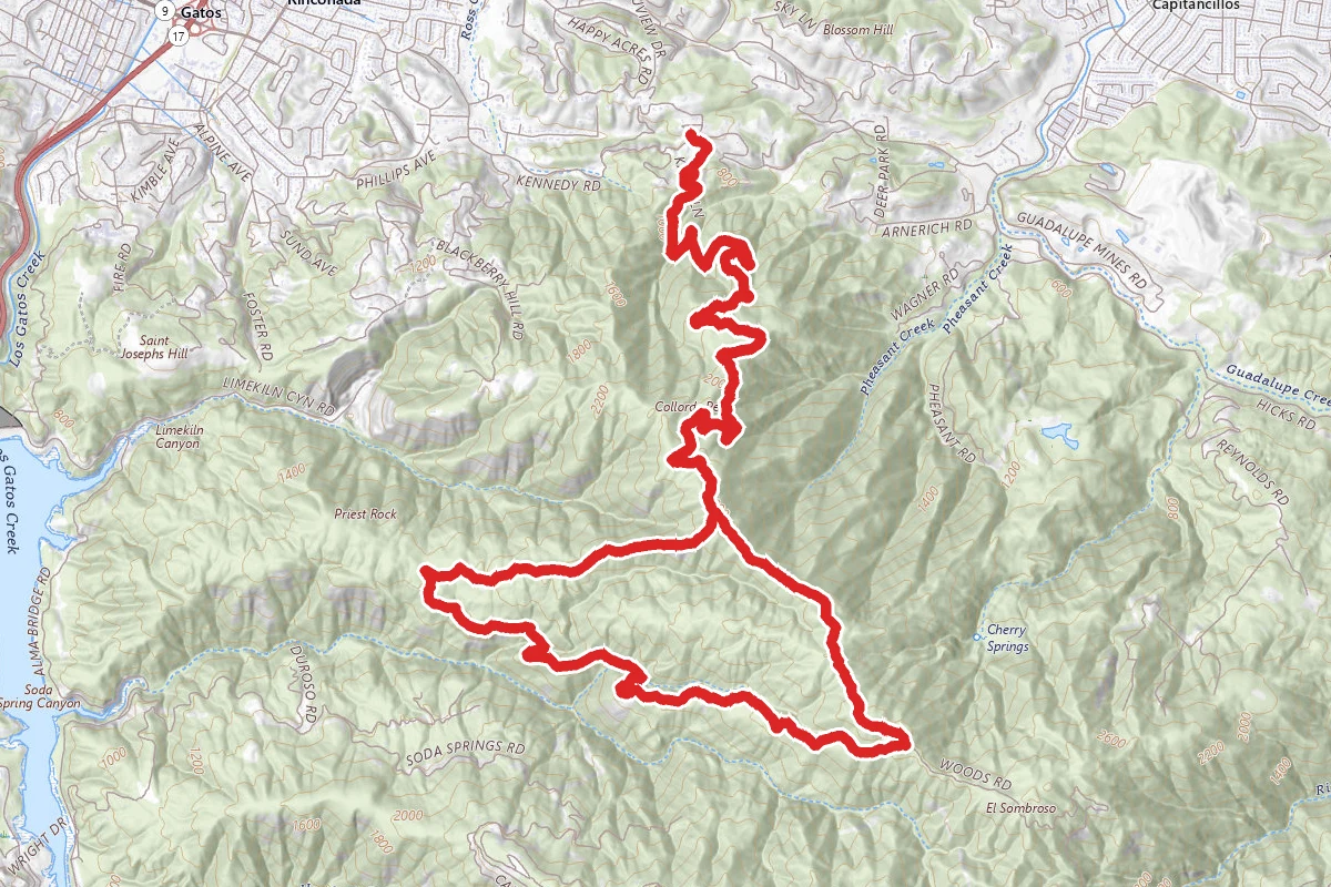 Priest Rock, Limekiln and Kennedy Trail Loop