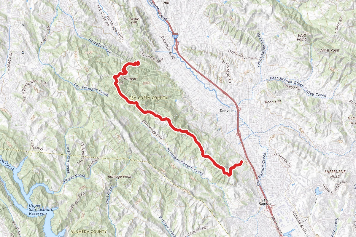 Las Trampas Ridge Trail