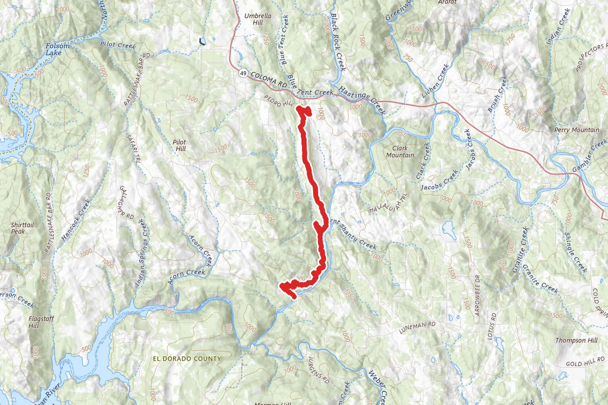West Ridge Trail to Satan's Cesspool
