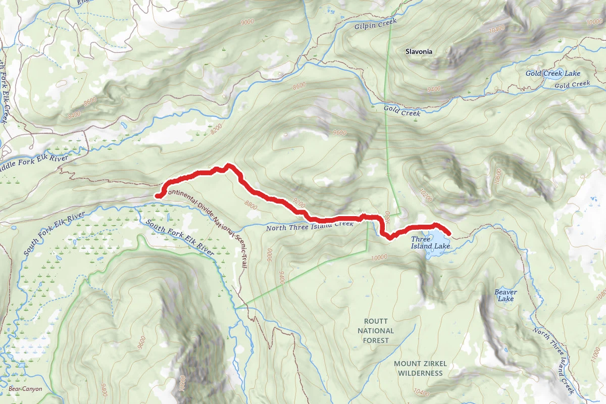 Three Island Lake Trail