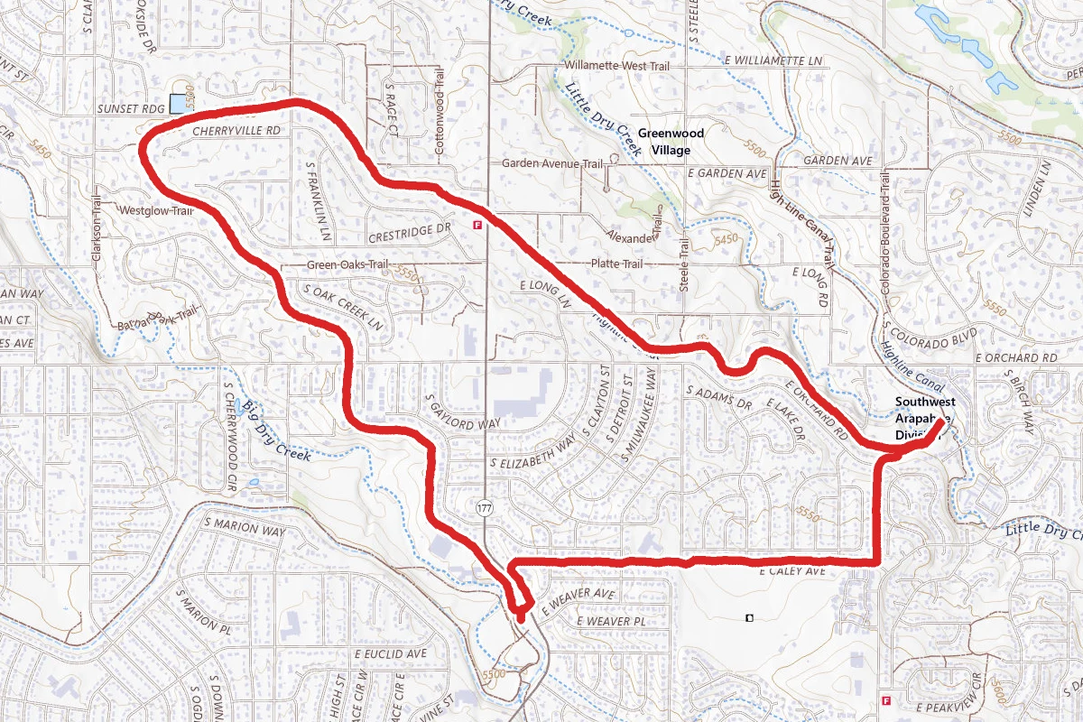 Highline Canal Trail and Centennial Link Trail