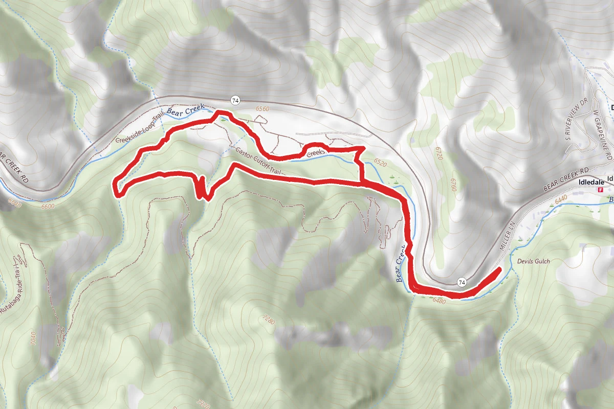 Bear Creek to Bruin Bluff and Creekside Trail