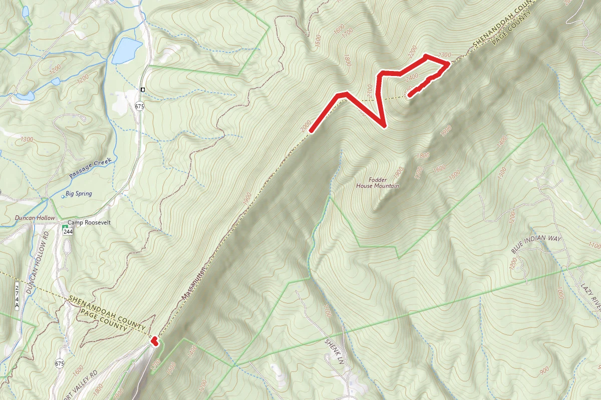 Massanutten Mountain Trail to Kennedy Peak