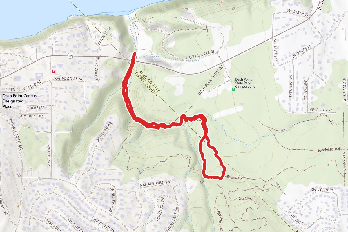 Beach and Outbound Trail