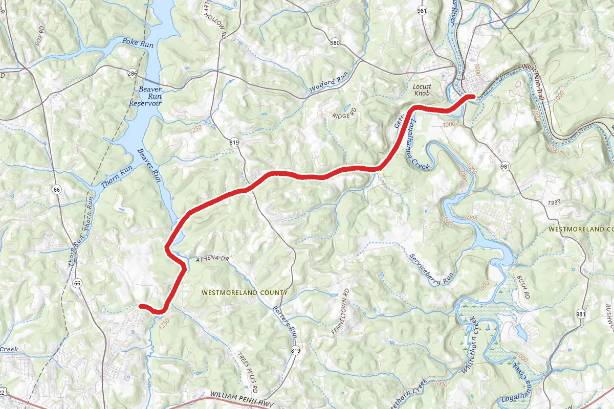 Westmoreland Heritage Trail - Delmont Trailhead