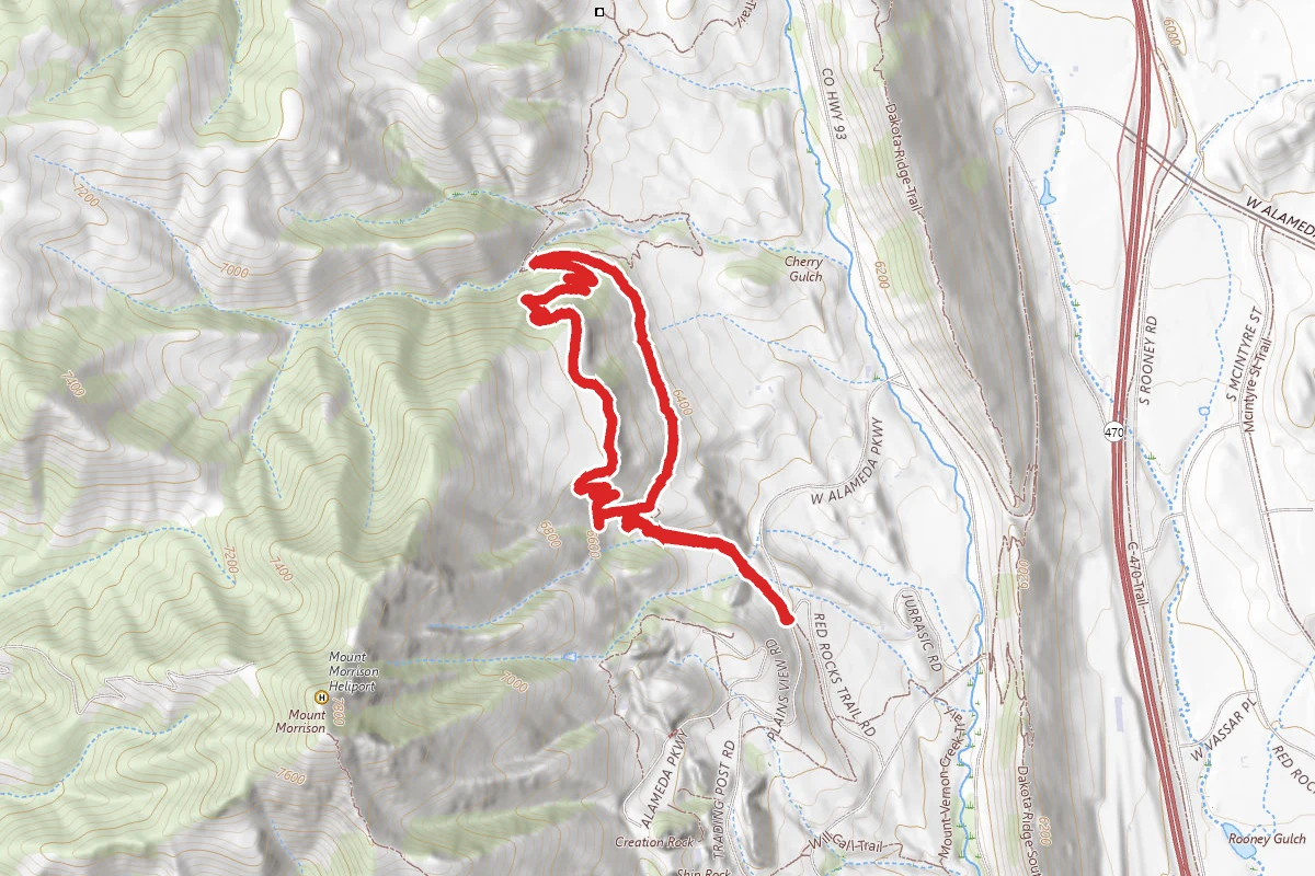 Red Rocks and Morrison Slide Trails