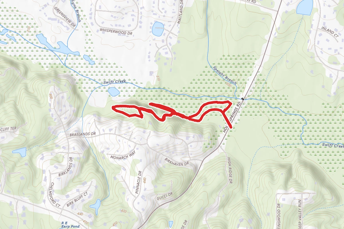 Swift Creek Bluffs Nature Preserve Trail