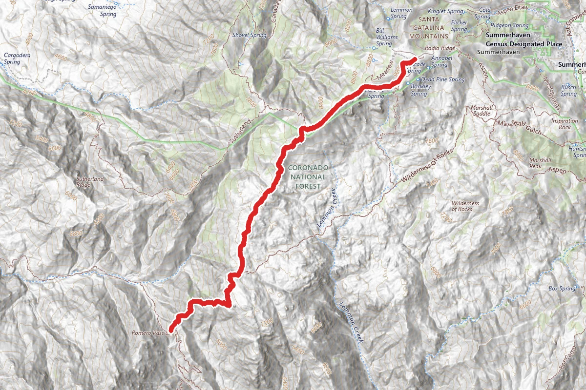Mount Lemmon Trail
