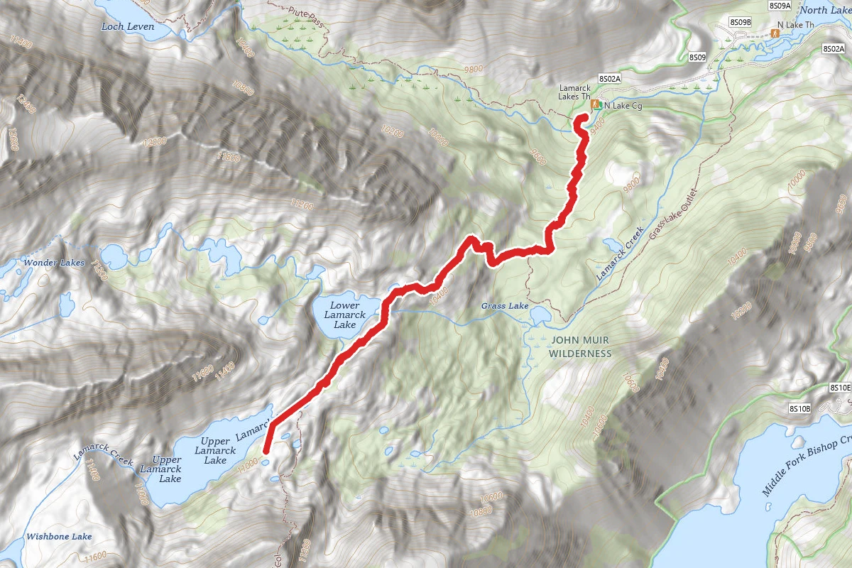 Lamarck Lakes via North Lake Campground