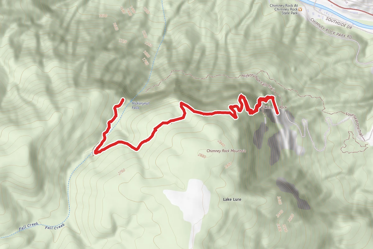Exclamation Point and Skyline Trail to Hickory Nut Falls
