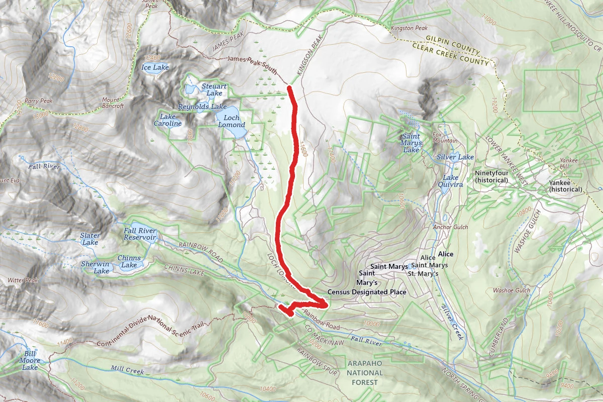 James Peak South Trail