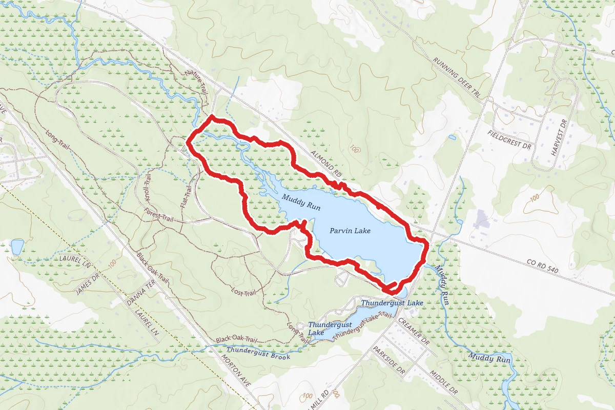 Parvin Lake Via Long Trail Loop