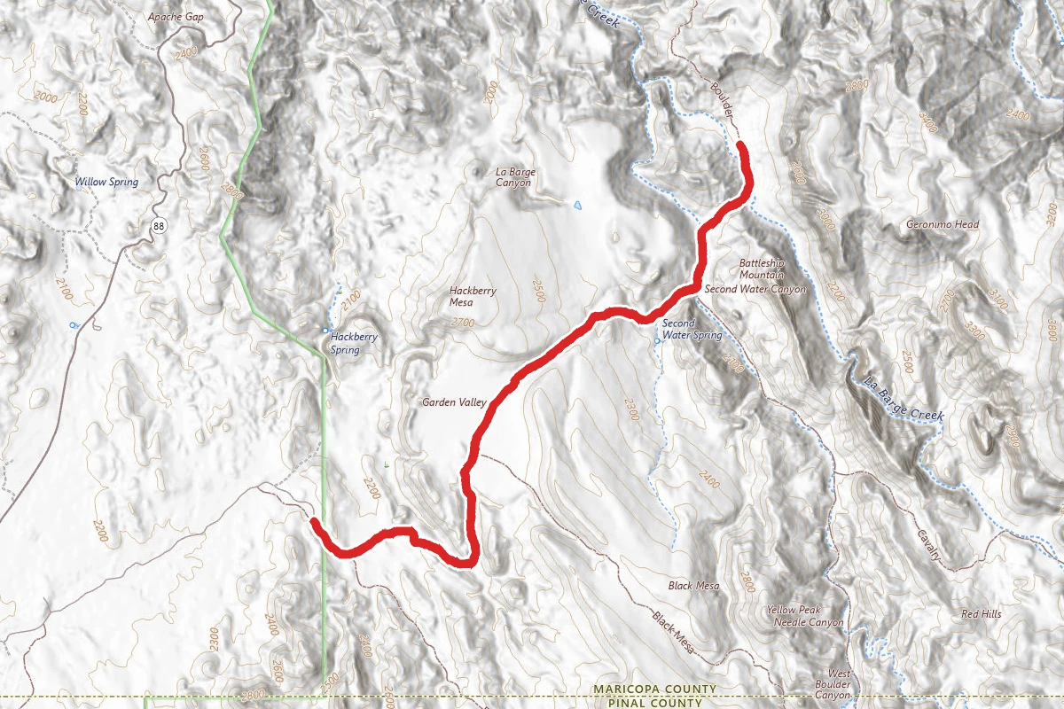 Second Water To Boulder Canyon Camp