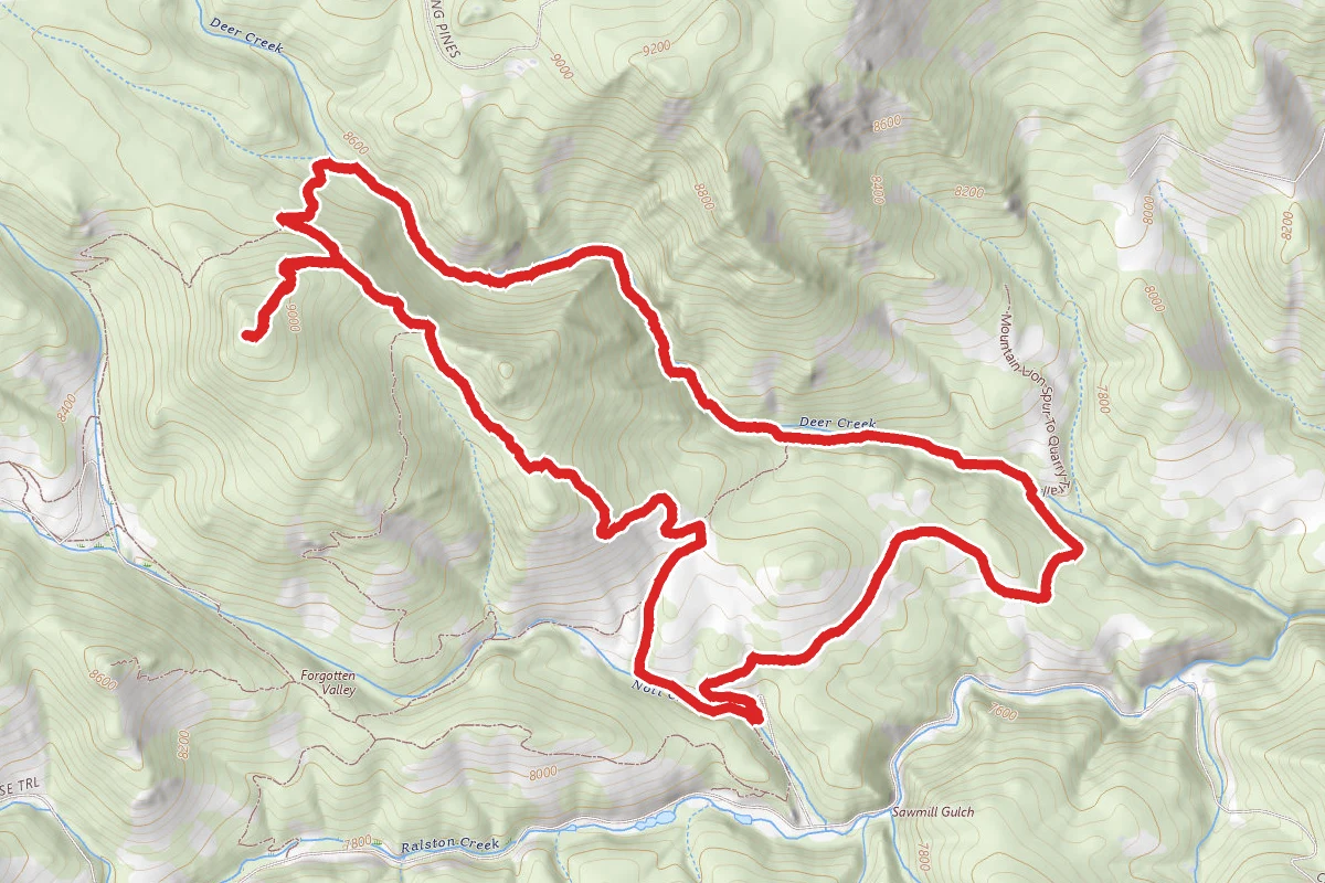 Mountain Lion Trail to Burro Trail Loop