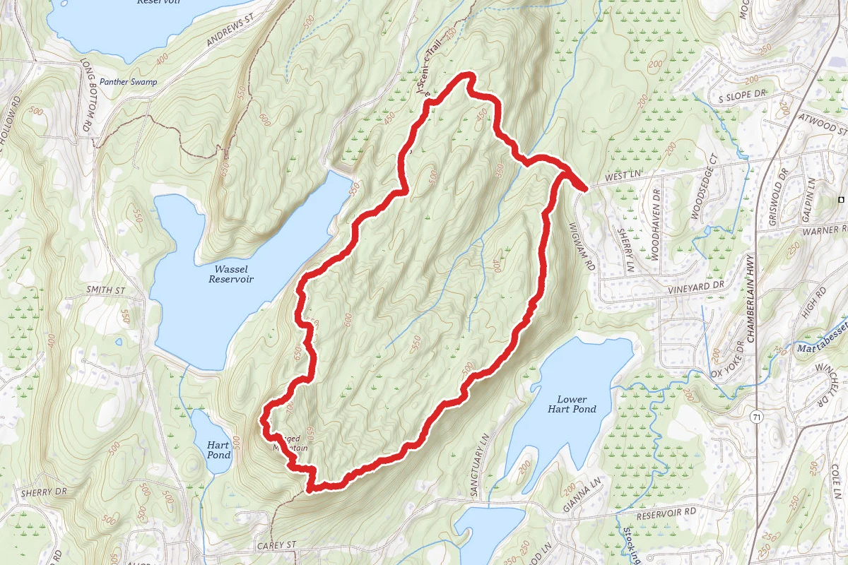 Green, Blue and Red Trail Loop