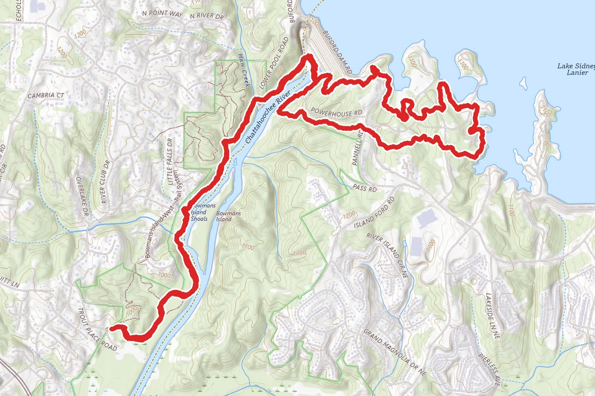 Bowmans Island and Laurel Ridge Trails