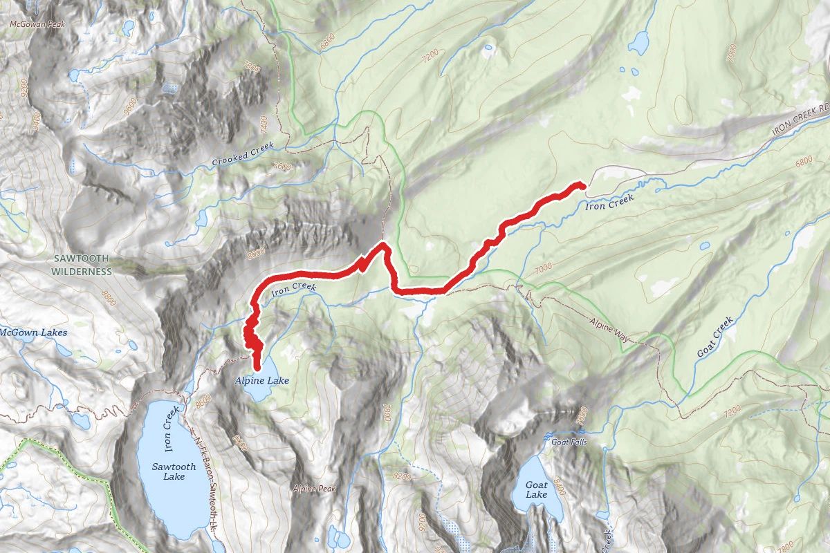 Alpine Lake via Trail 640 and Alpine Way Trail
