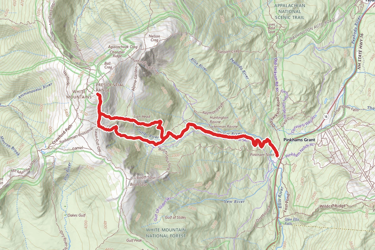Tuckerman Ravine Trail to Mount Washington