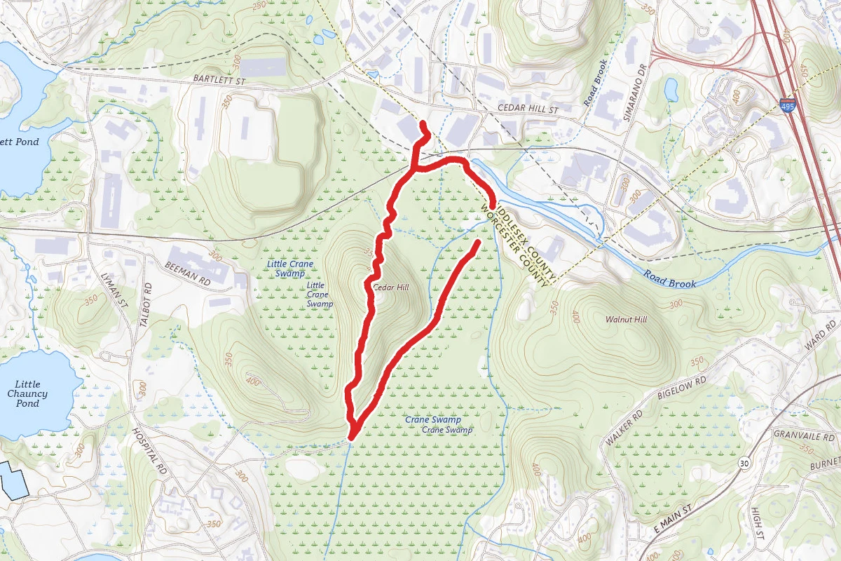 Cedar Hill and Crane Swamp Loop