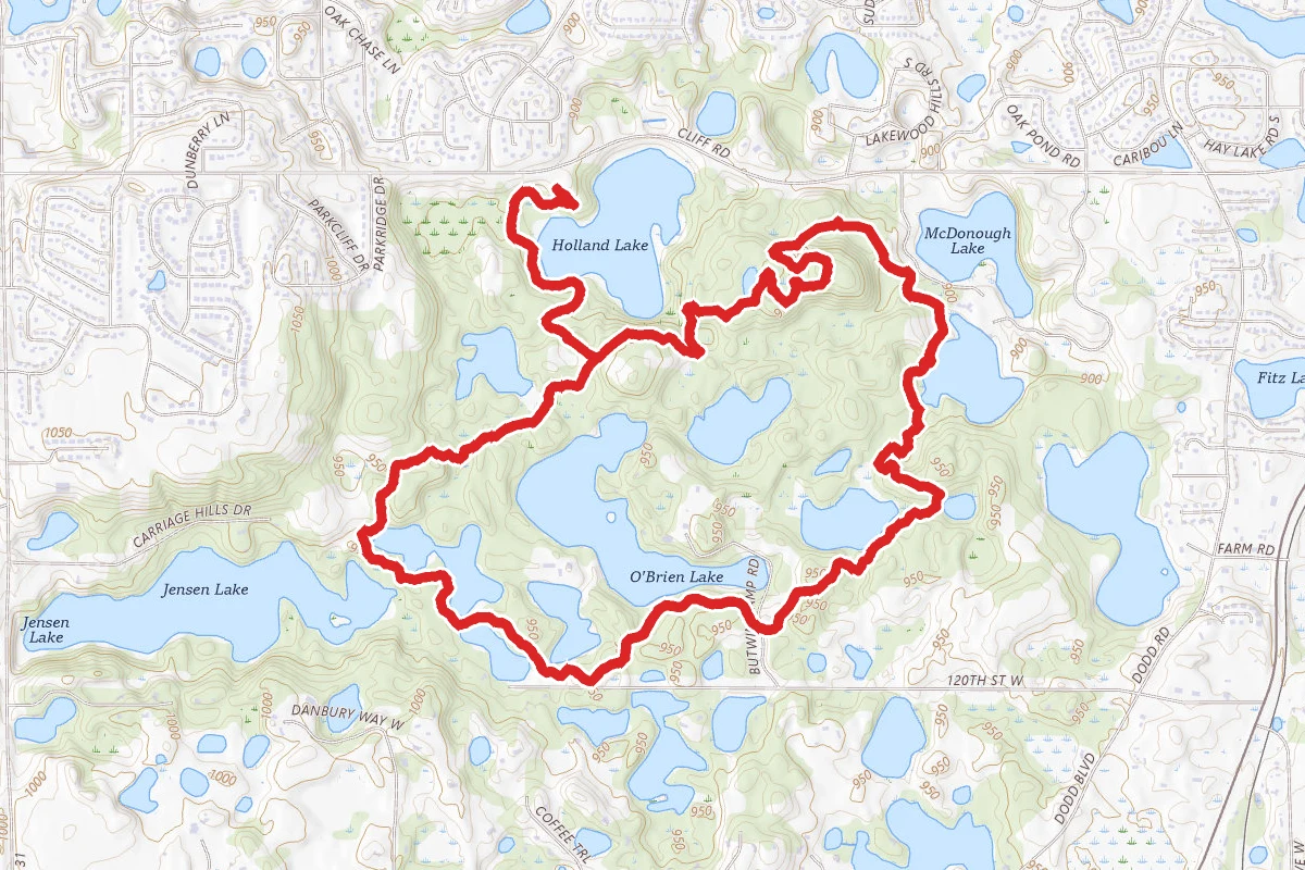 Holland and O'Brien Lakes Trail