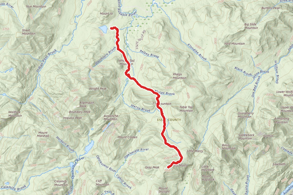 Mount Marcy via Van Hoevenberg Trail