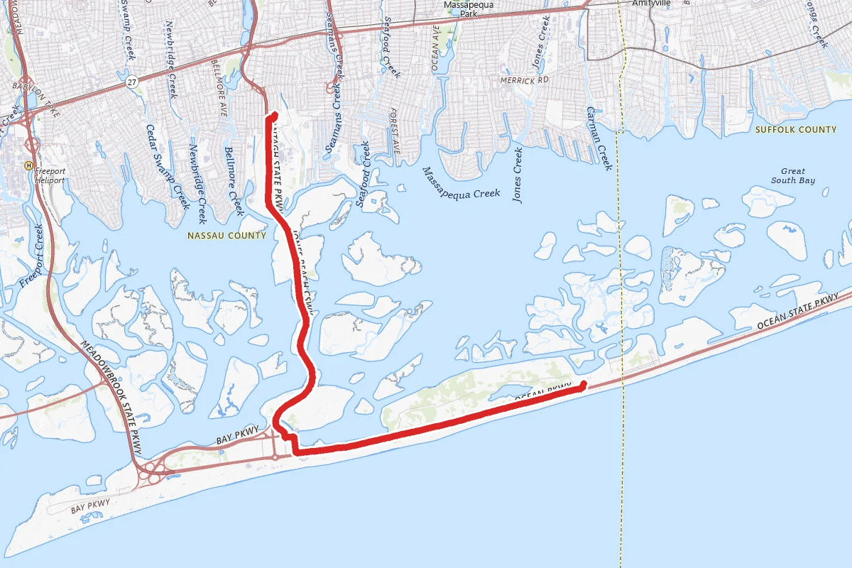 Jones Beach Bike Path