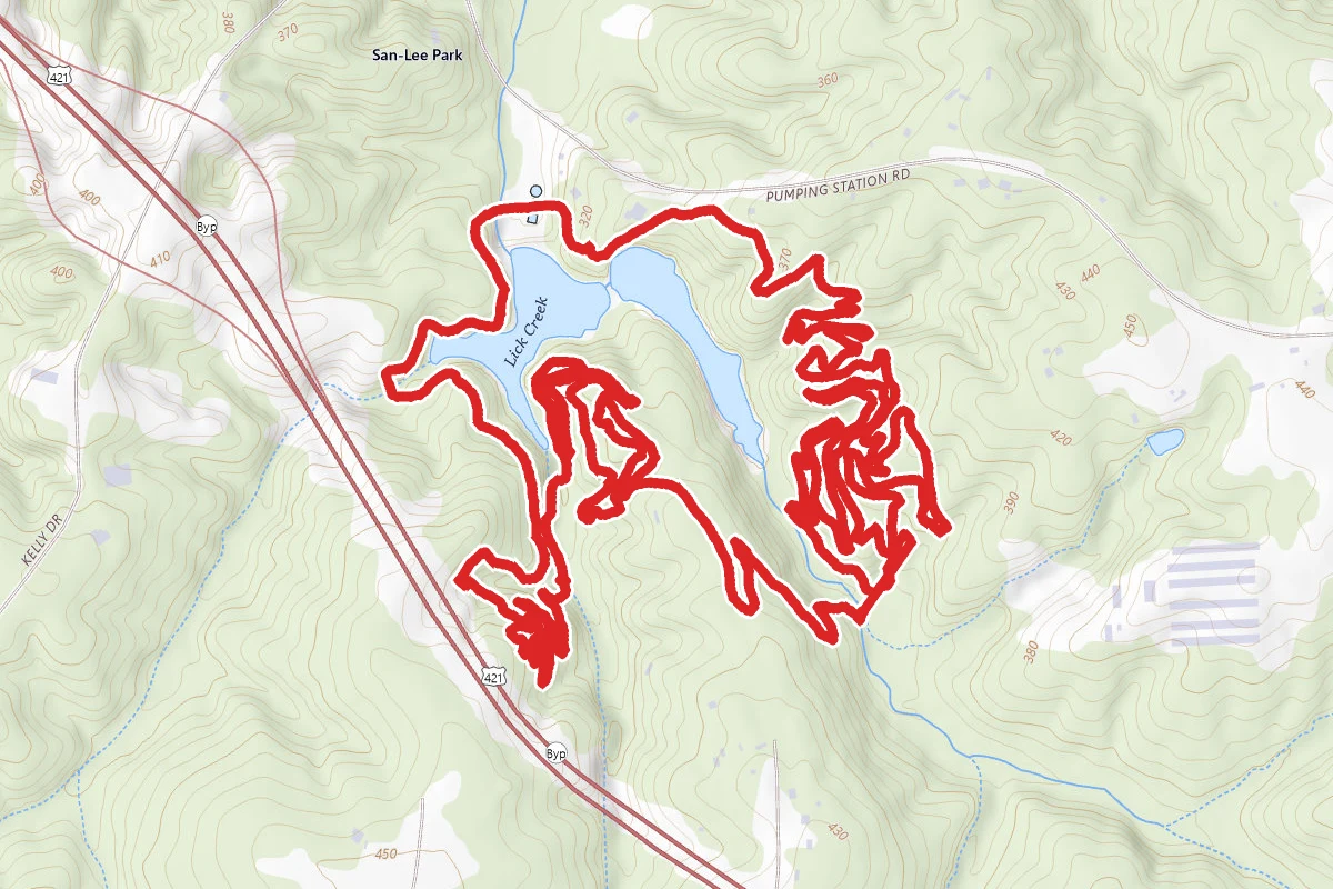 San-Lee Park Mountain Biking Trail