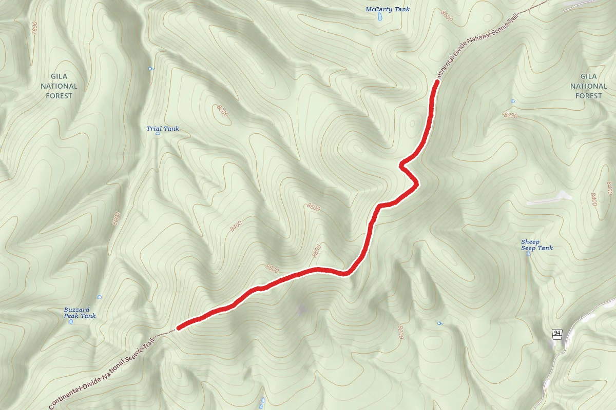 Divide route map