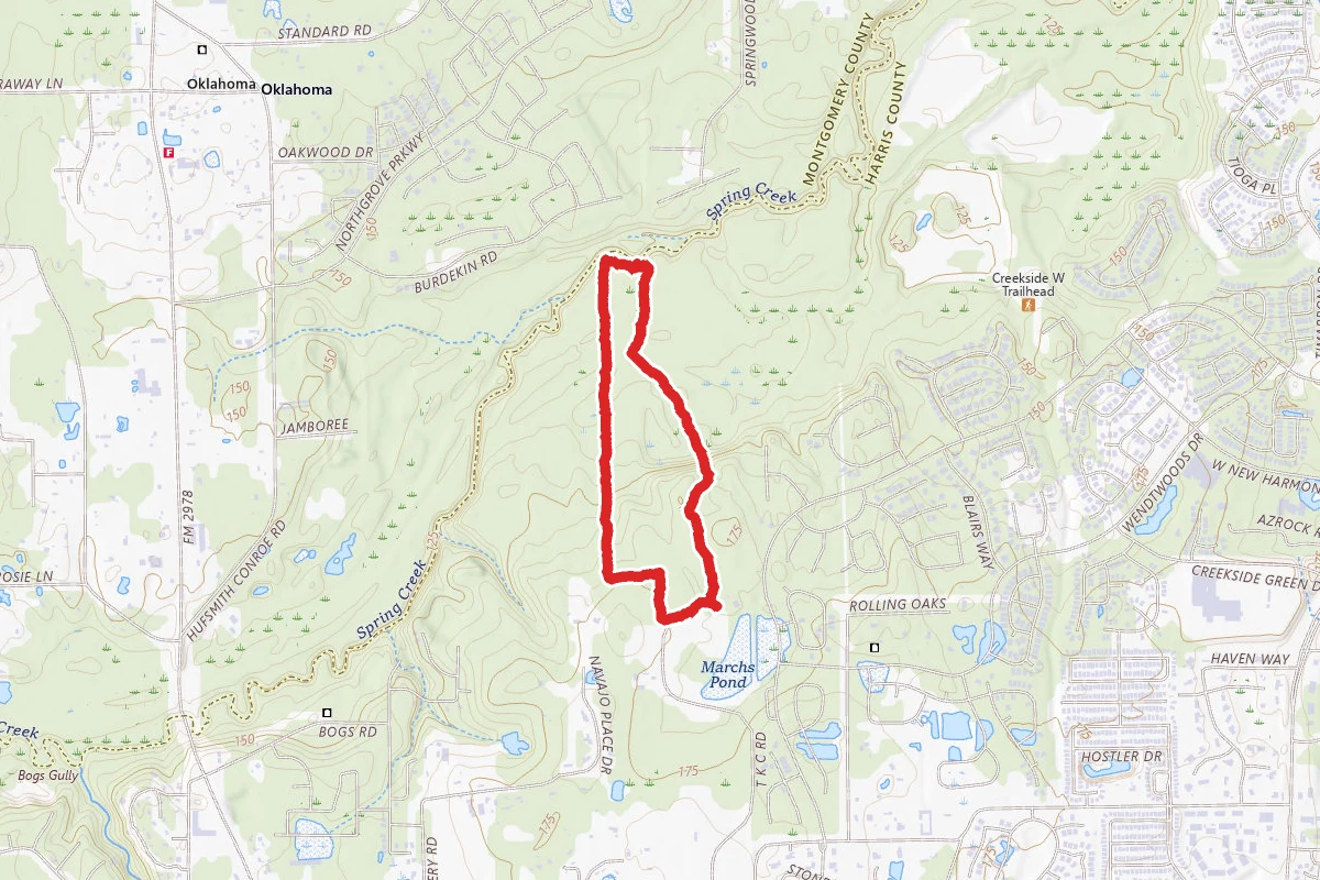 Burroughs Park Western Trail Loop